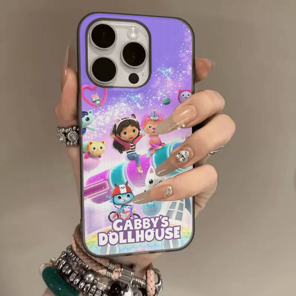 Cute G-Gabbys D-Dollhouses Soft Corrugated Phone Case For IPhone 11 12 13 14 15 16 17 Pro Max Plus Pro Shockproof Cover
