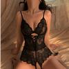 Nightdress Woman Lingerie for Sex Open Crotch Backless One-piece Bodysuit Babydoll Dress Underwear Exotic Apparel