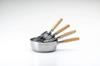Nichi Nichi Dogu Induction Yukihira Stainless Made In with Graduations One-Handed Pot, Compatible, Pot, Steel, Japan, 18cm, Double-Ended,