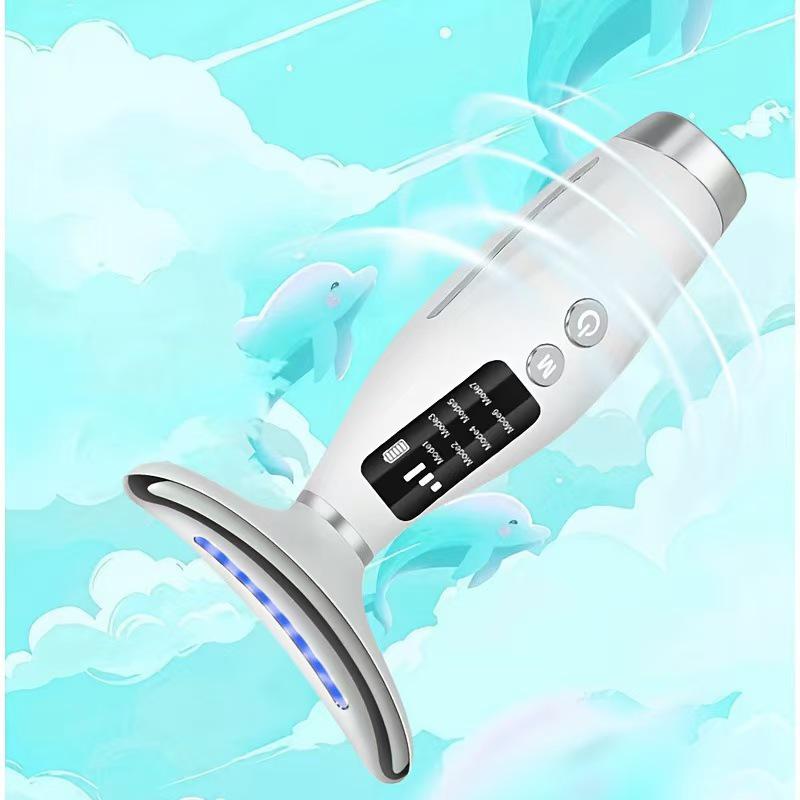LED Beauty Massager for Neck & Face - Portable Skin Lifting & Firming Device