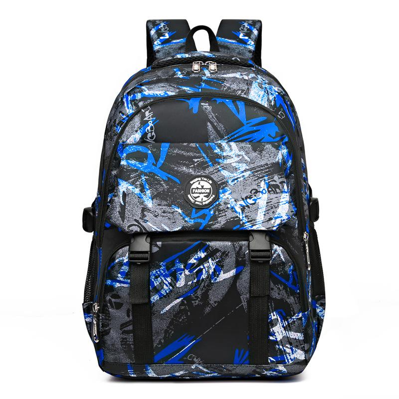 Backpack Korean Version Trendy Junior High School Student Backpack Fashion Camouflage Travel Large Capacity Computer Backpack