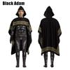 Adam Black Cosplay Costume Hooded Cloak Jumpsuit Set Halloween Adult Kids Mens