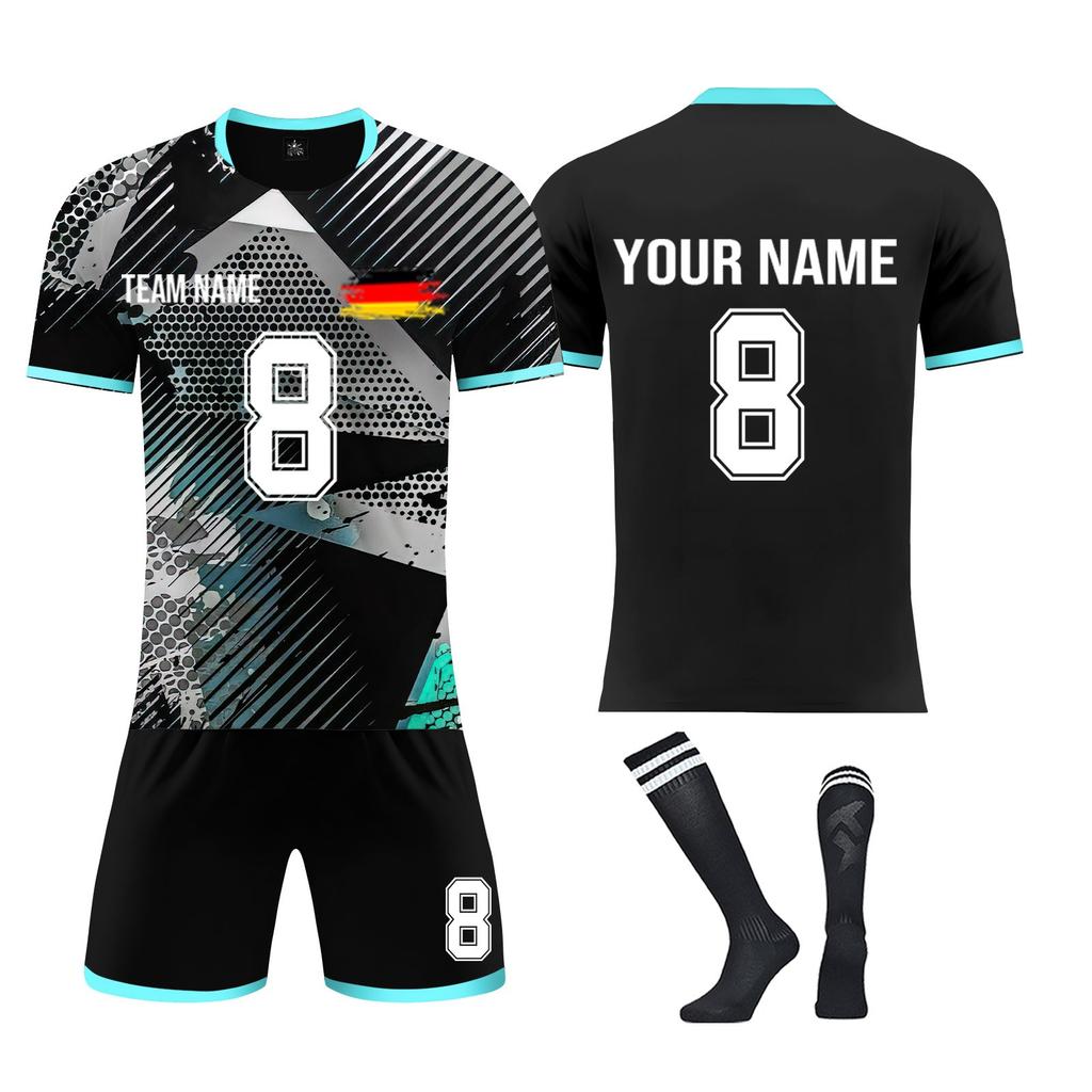 Personalised Shirts Kit Mens Girls With Name Number Custom Football Jerseys For Boys Training Suit