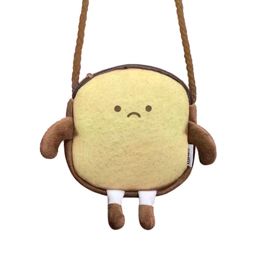 Case School Stationery Handbags Cartoon Toast Purse Bread Coin Bag Cute Casual Tote Card Holder