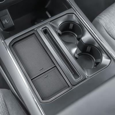 Für Ford F150 2025-2025 2025 Abdeckung für Vordere Mittelkonsolen-Tasche Aufbewahrungsbox Organizer Versteckte Blende Geheime Taschenklappe Ablagefachabdeckung