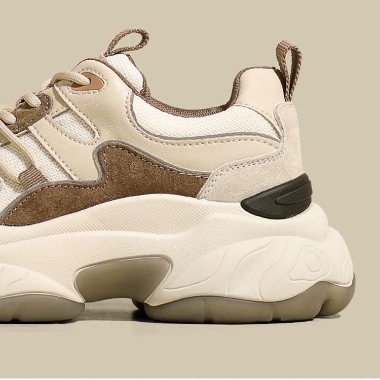 Dad shoes women's new niche ins retro platform casual versatile Forrest Gump shoes women's height-increasing sports shoes