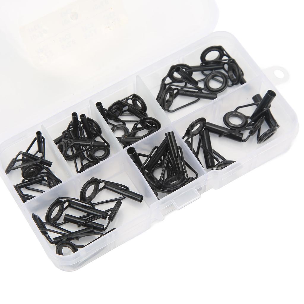 35 PCS Guide Ring Set Stainless Steel Ceramic Fishing Guide Rings Lure Rod Fishing Gear