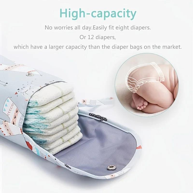 Baby Diaper Storage Bag, Baby Pack Diaper, Diaper Bag, Portable Storage Bag for Travel, Five Styles