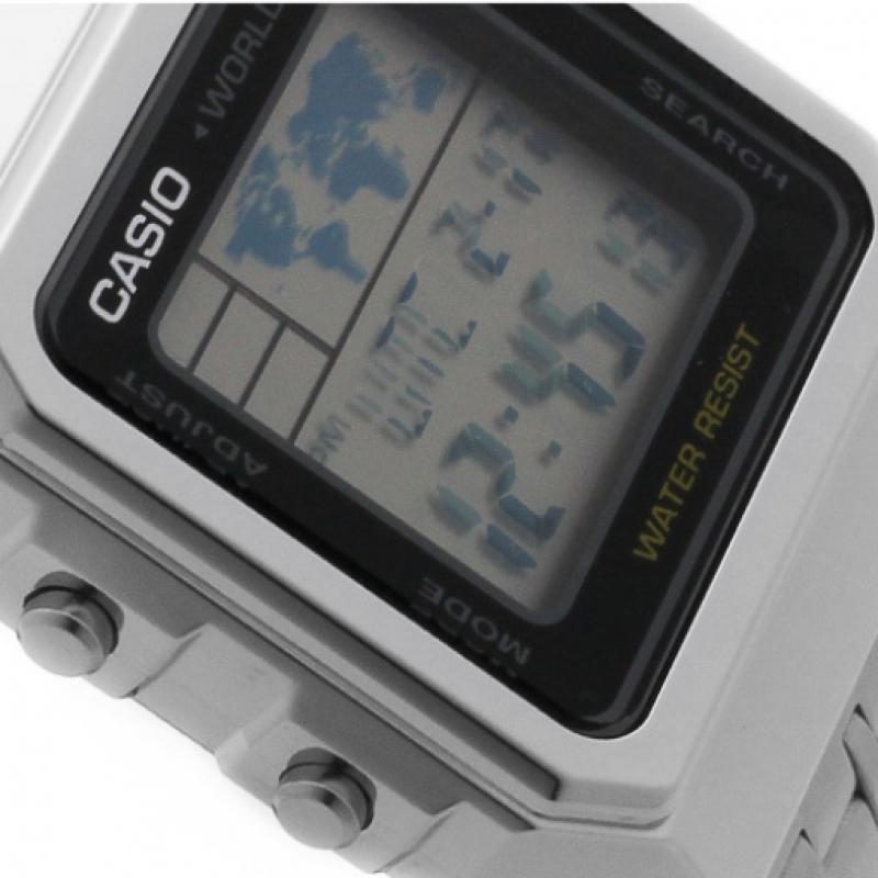 Casio A500wa 1df  A500wa 1  Digital Square Vintage Retro World Time Universal Metal Watch