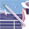 Leuchtturm Gel Ink Ballpoint Pen 0.5mm Drehgriffel Nr.1 Lilac 365530 Official Import Twist Mechanism Brass Tip Hexagonal Body Aluminum Low Center of
