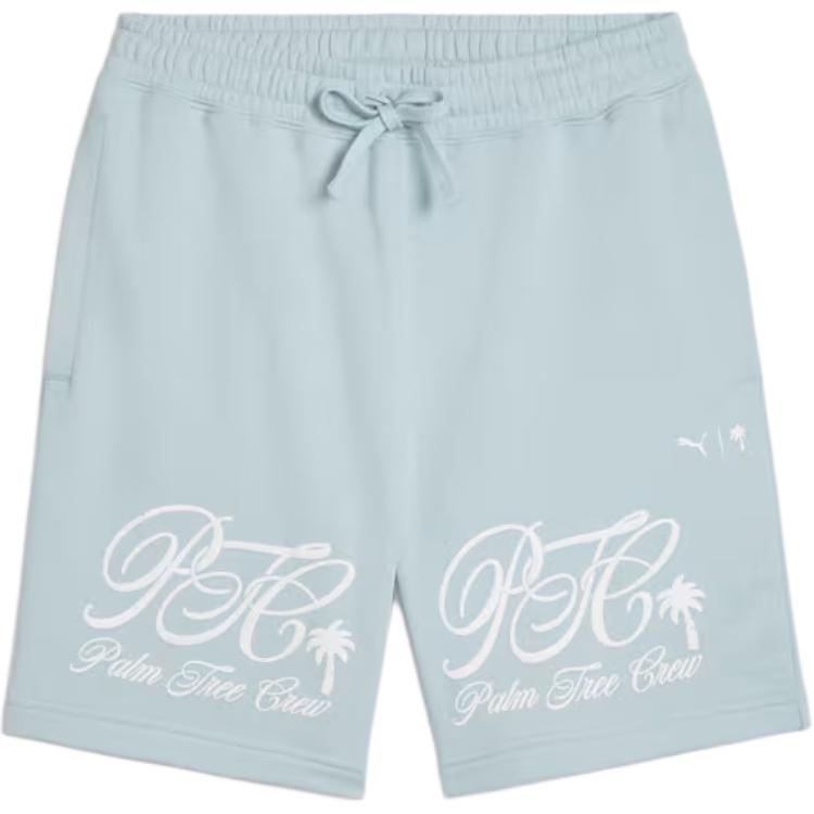 

Puma X Palm Tree Solid Color Letter Embroidery Casual Shorts Men shorts Teal 624729-22 S