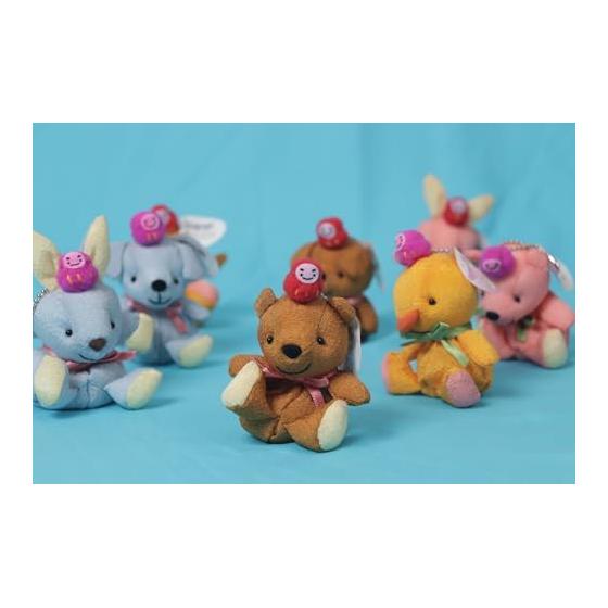 Shinada Otamashii Kuchu Plush Toy Set of 8 Mini Mascot Animals Lucky Charms
