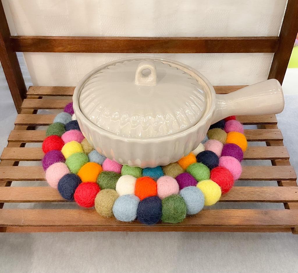 Trivet Felt Wool 100% Natural Material (Colorful)