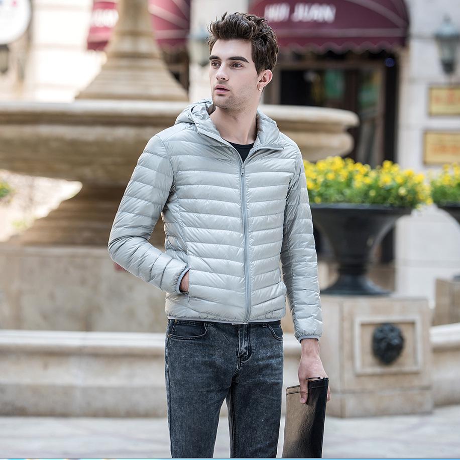 

Новая корейская версия пуховой куртки, легкая мужская большая и короткая куртка с капюшоном M