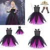 Girls' Halloween Vampire Costume Dress With Puffy Skirt Ursula Inspired Cosplay Outfit