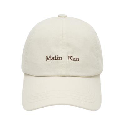 Matin Kim Matin Mini Classic Logo Ball Cap Cream