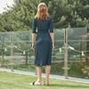 Lipbbam Creora Derosi Cara 3/4 Ärmel Langes Wickelkleid Ldm11be01