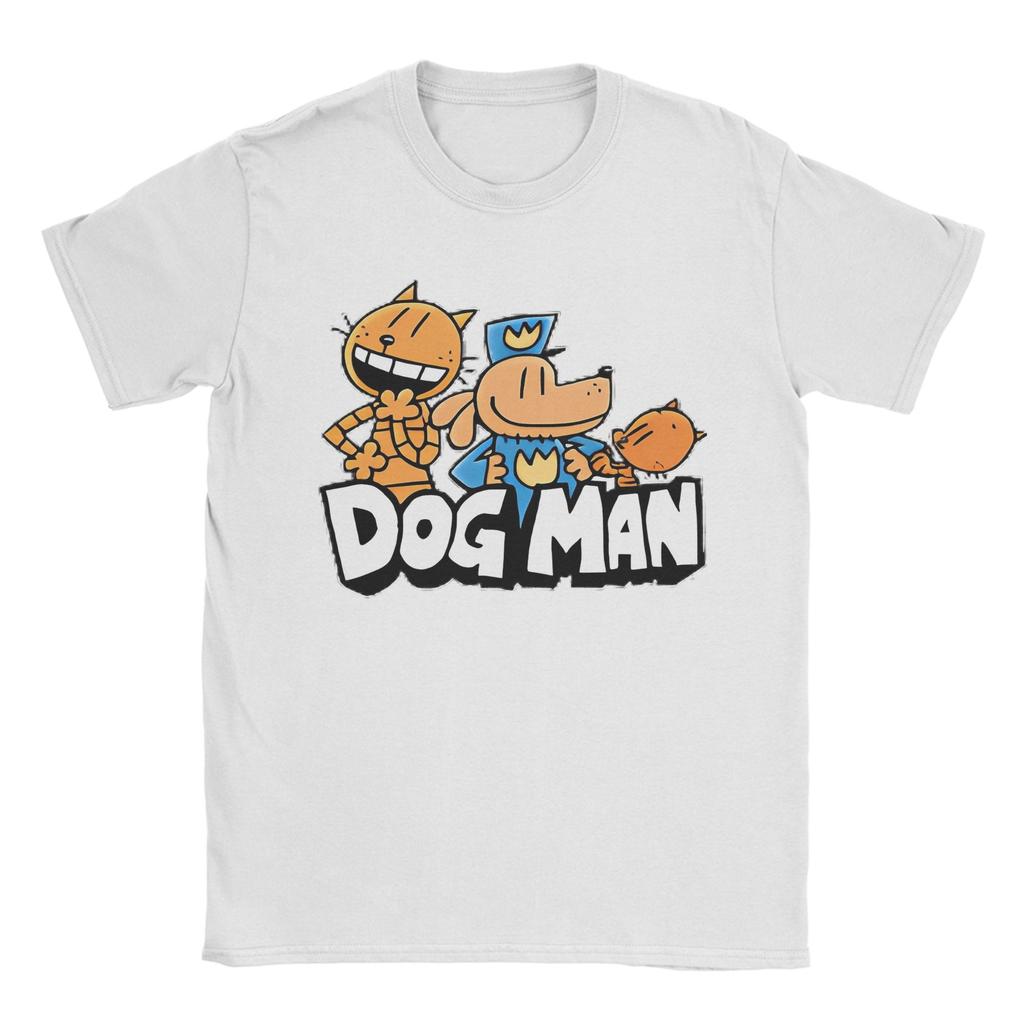 Funny Animation Funny Adventure Kid Movie TShirt for Men Round Collar Cotton T Shirts Dog Man Short Sleeve Tees Printed Tops