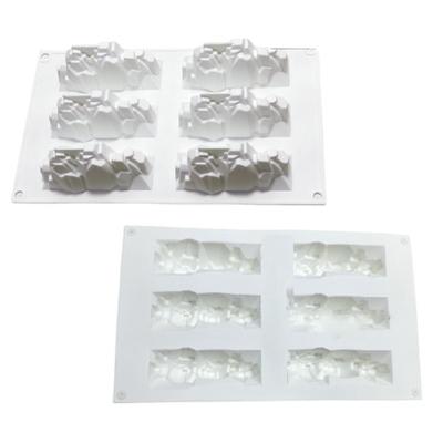 6 Cavity Silicone Mold Mountain Shape Baking Silicone Molds Suitable for Making Cakes and Dessert Oven and Microwave Use