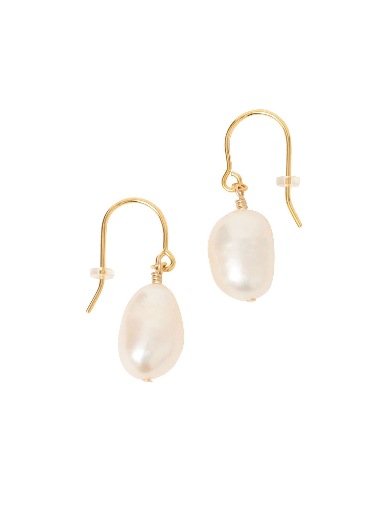 

[Ships Any] [Salon] SALON Freshwater Pearl Simple Hook Earrings for Women 729100050 White ONE SIZE