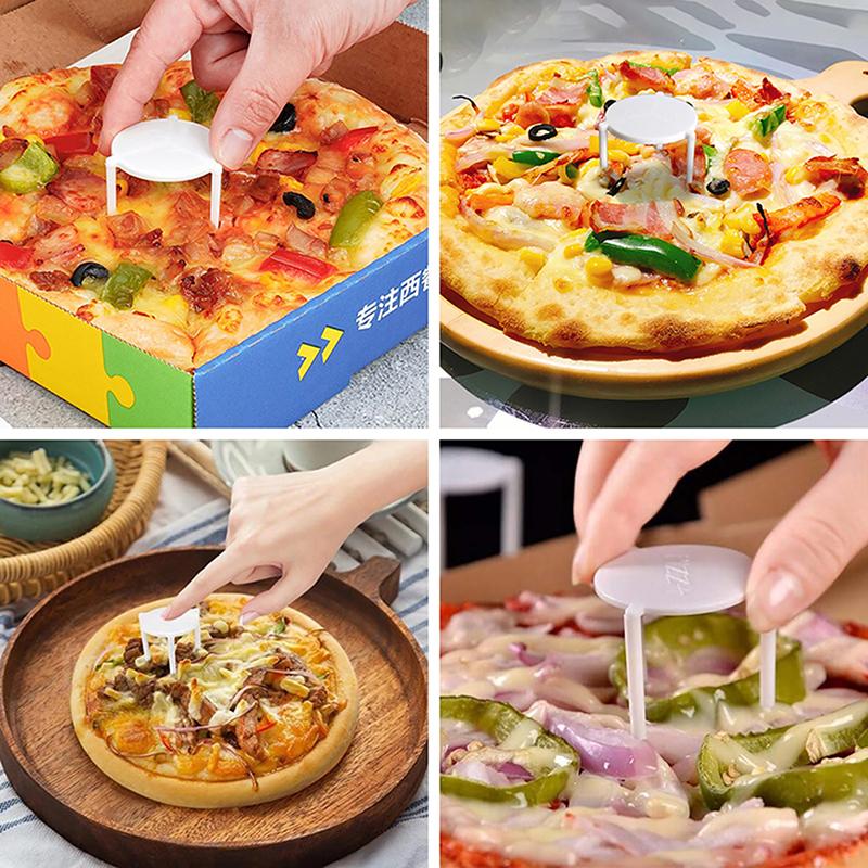 100ks Pizza Saver Stojan na pečení bílý plastový stojan na upevnění stojanu na stativ