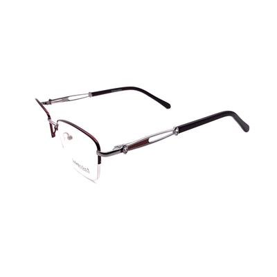 RSINC Half-Rim frame/eyeglass/Spectacle,Leather Stich Optical, For Men And Women,  Sliver-brown IN4021 (IB-03) M1 PI-IULQ-NEHY