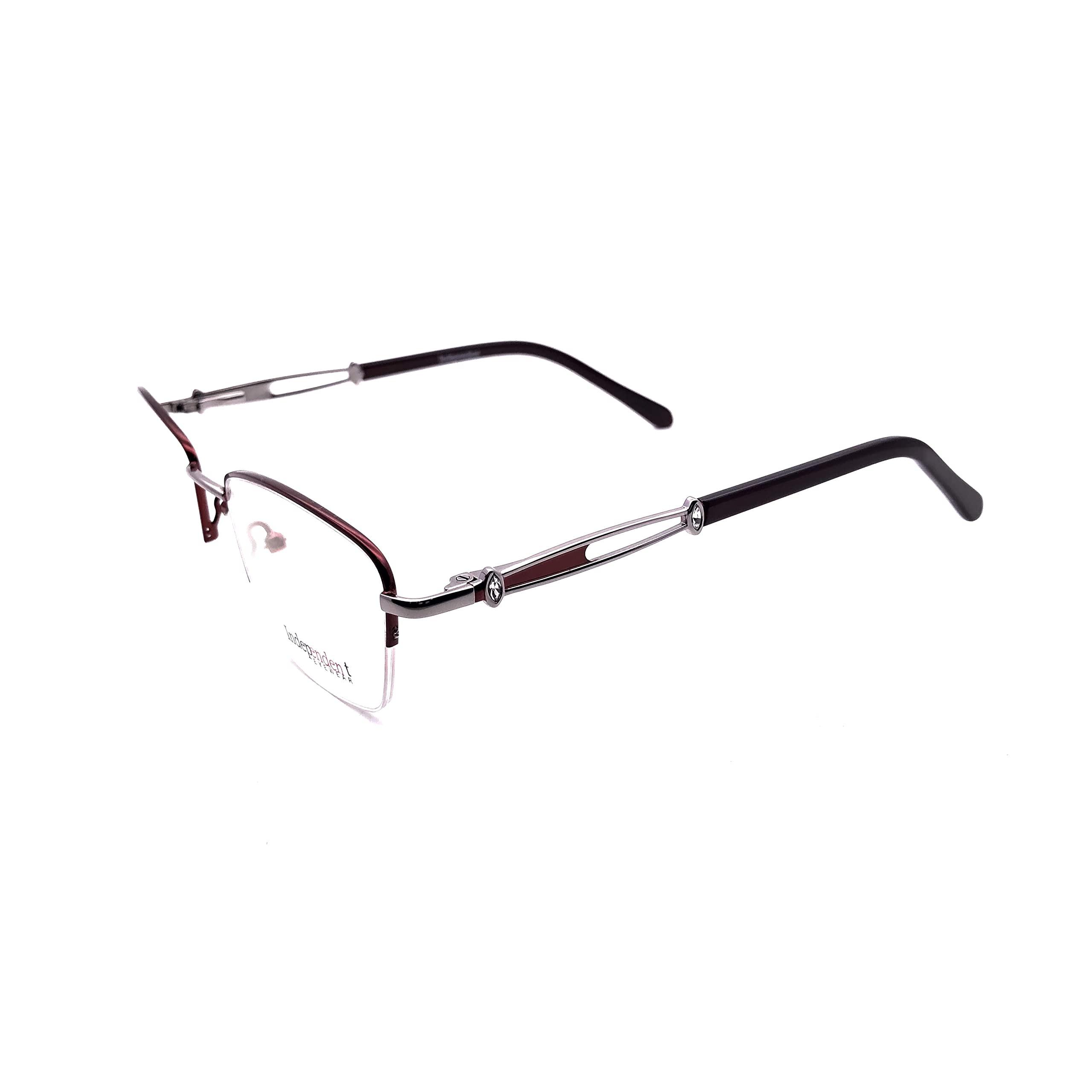 

RSINC Half-Rim frame/eyeglass/Spectacle,Leather stich Optical, For Men And Women, sliver-brown IN4021 (IB-03) M1 PI-IULQ-NEHY
