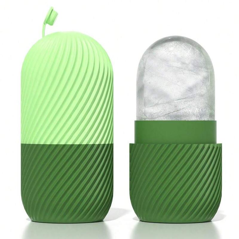 

Одна силиконовая форма для льда для лица - многоразовая форма для кубиков льда для уменьшения отечности, улучшения ухода за кожей и массажа лица