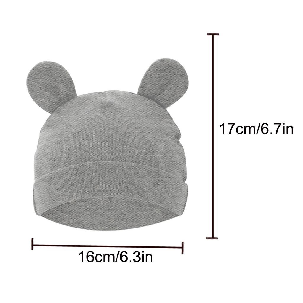 Baby-Fetal-Mützen-Set, Bärenform, Baby-Kapuze