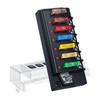 LyxosVee Fuse Block 6 Circuit Fuse Box Kit with LED Indicator Car Fuse Box