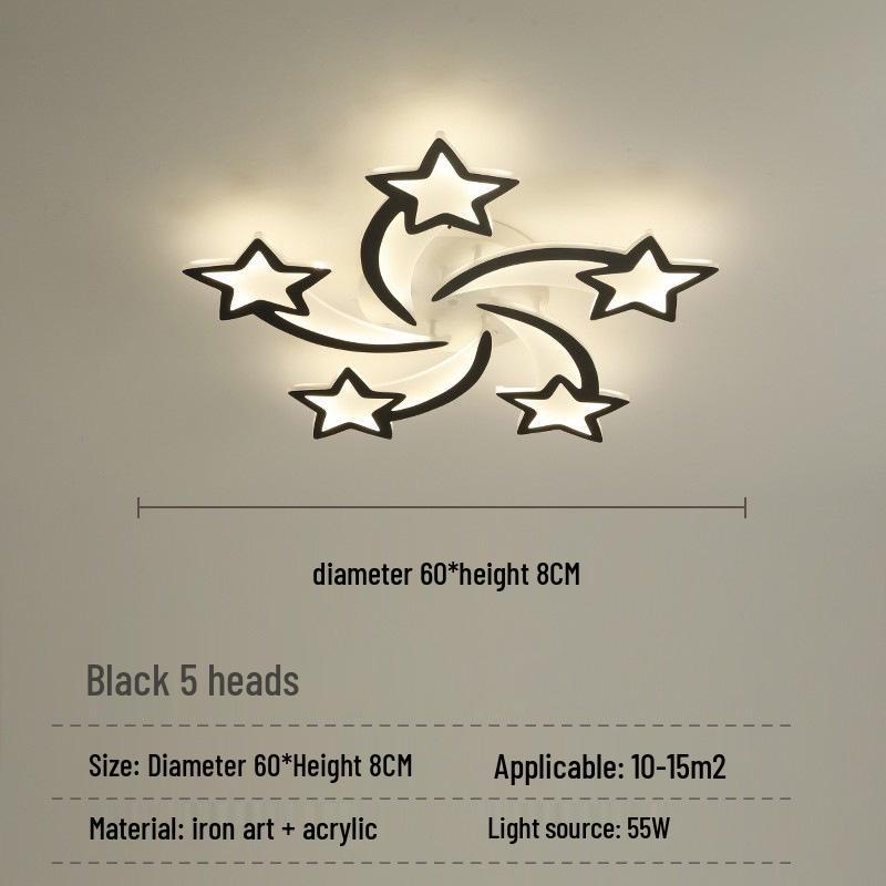 Cross-Border LED Creative Ceiling Light for Living Room & Bedroom - Modern, Simple, Acrylic Design