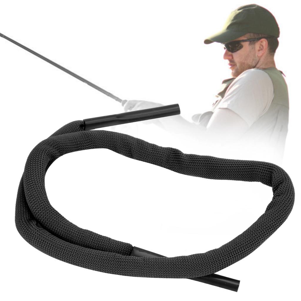 NonSlip Sunglasses Rope Unisex Outdoors Sports Elastic Glasses Cord Eyeglasses Neck Strap(Black )
