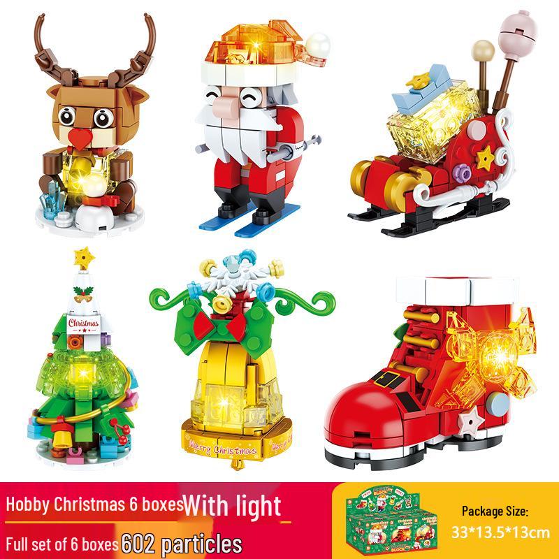 Lele Brothers Christmas Tree Building Blocks - Educational Toy for Boys