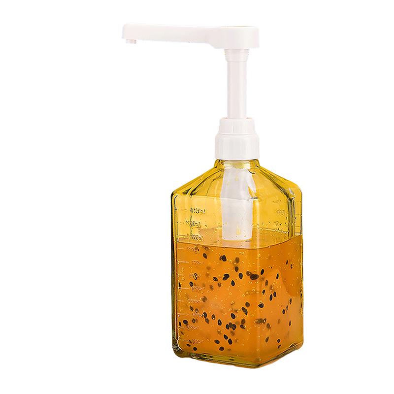 10/15/20/30Cc Liquid Dispenser With Scale Coffee Syrup Drip Bottle With Hydraulic Pump Nozzle Head Kitchen Honey Jar Container