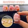 PAVIKE Car Ornament Cute Pig Figurine Set of 6 Car