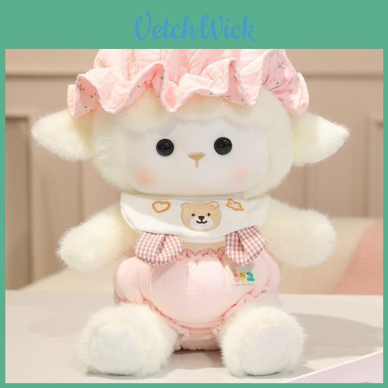 Plush Sheep Toy With Short Pile Fabric For Kids Gift And Collectible Cuddle Companion