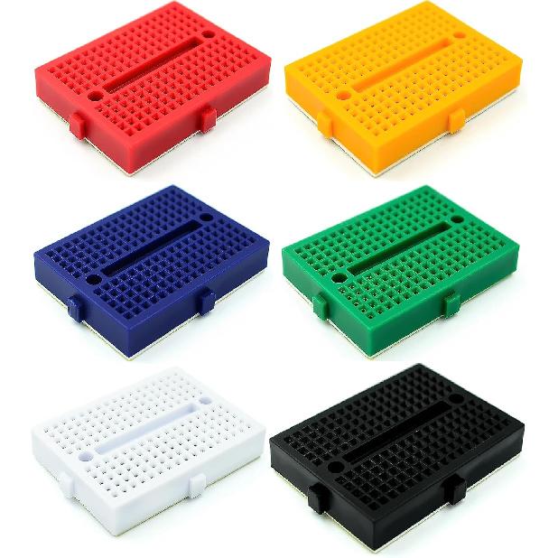 WWZMDiB 6 Pcs 170 Hole Colorful Mini Breadboard Solderless Prototype PCB Board Kit for Arduino Proto Shield Distribution Connecting Blocks