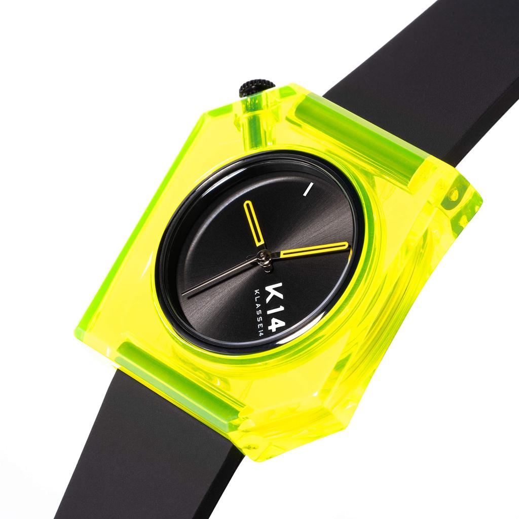Mädchenuhr K14 Yellow Washing UP 40mm WKF19YW001M Schwarz [Class Fourteen] Herren