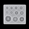 Button Shape Silicone Mold Resin DIY Button Handmade Mold with Hole Pendant Button Non-stick Art Mold Decor Cake Baking Tools