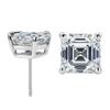 Synthetic Moissanite 15 Ct Square Cut Beautiful White Earring Pair For Gift