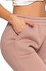 Women's Warm Joggers with Plain Pattern MORAJ L PINK
