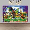 Teenage Mutant Ninja Turtles Backdrop Cartoon Hero Theme Kids Boys Birthday Party Decor Baby Shower Photo Background Props