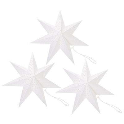 3Pcs Stars Lamp Cover Artistic Foldable Design Christmas Style Hanging Lampshade Decor Home Lighting Accessory Shade