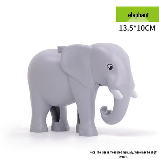 Gegele Lego-Compatible Building Blocks: Large Particles & Small Animal Accessories - Ocean, Zoo, Dinosaur Educational Toys