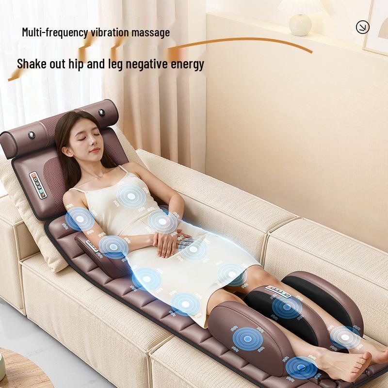 All-Body Multi-Function Electric Massage Mat: Neck, Shoulder, Back, Waist, and Cervical Spine Hot Compress Recliner