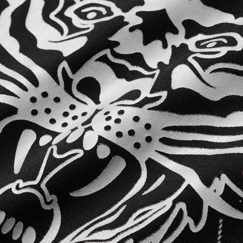 Dibenze Men's Plus Size Fashion Print Long-Sleeve Sweatshirt