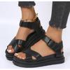 Women Summer Beach Sandals Sexy Plus Size PU Leather Shoes Fashion Comfortable Casual Non-Slip Platform Sandals