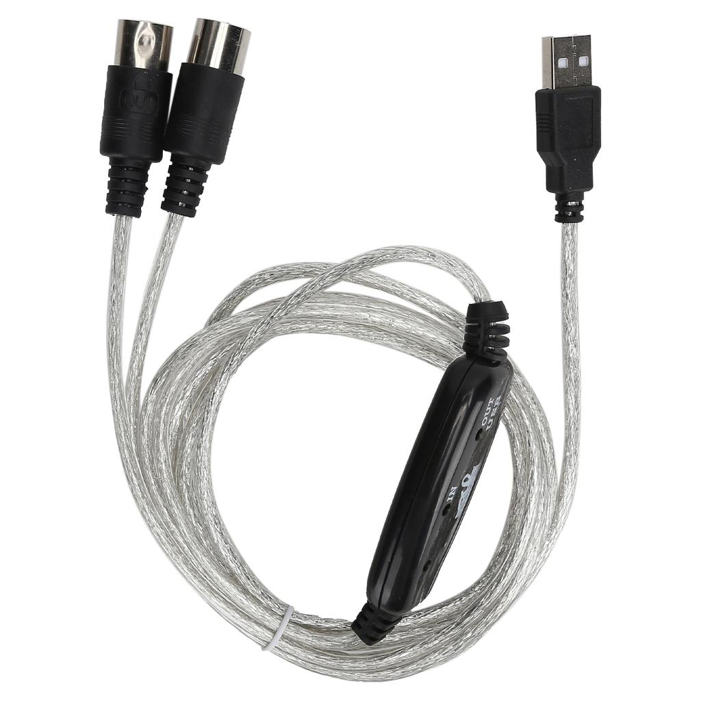 MIDI Cable MIDI To USB Cord Adapter Midi Converter for XP   VISTA   OS X   Window7