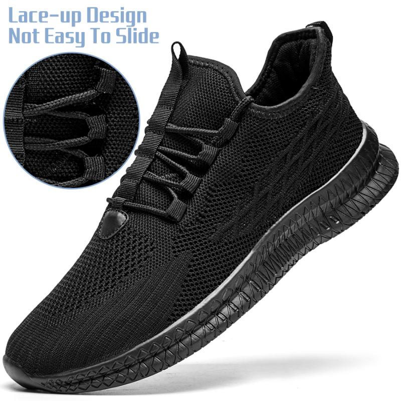 

Fujeak Classic Vulcanized Shoes for Man Fashion Casual Sneakers Breathable Walking Mesh Sneakers Men’s Footwear Plus Size 40-44 44 чёрный