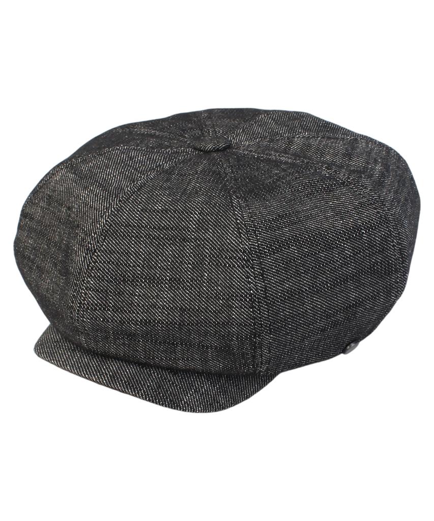 Yunibeosyeolkemiseuteuli Overfit Logo Black Newsboy Cap
